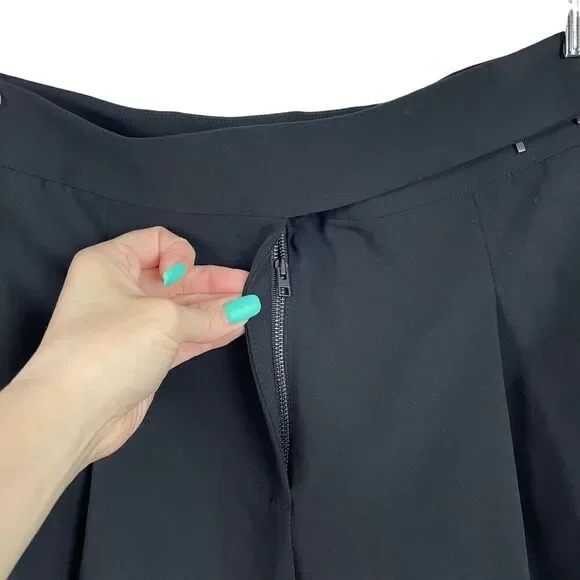 All Saints Dala Trousers Slacks Career Pants Pleated Black Womens Size 6 Tapered - Picture 5 of 13